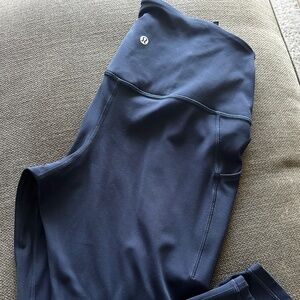 Lululemon Align High-Rise Pant 25" with pockets  in True Navy